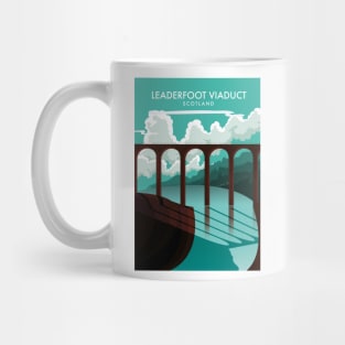 Leaderfoot Viaduct Scotland travel poster Mug